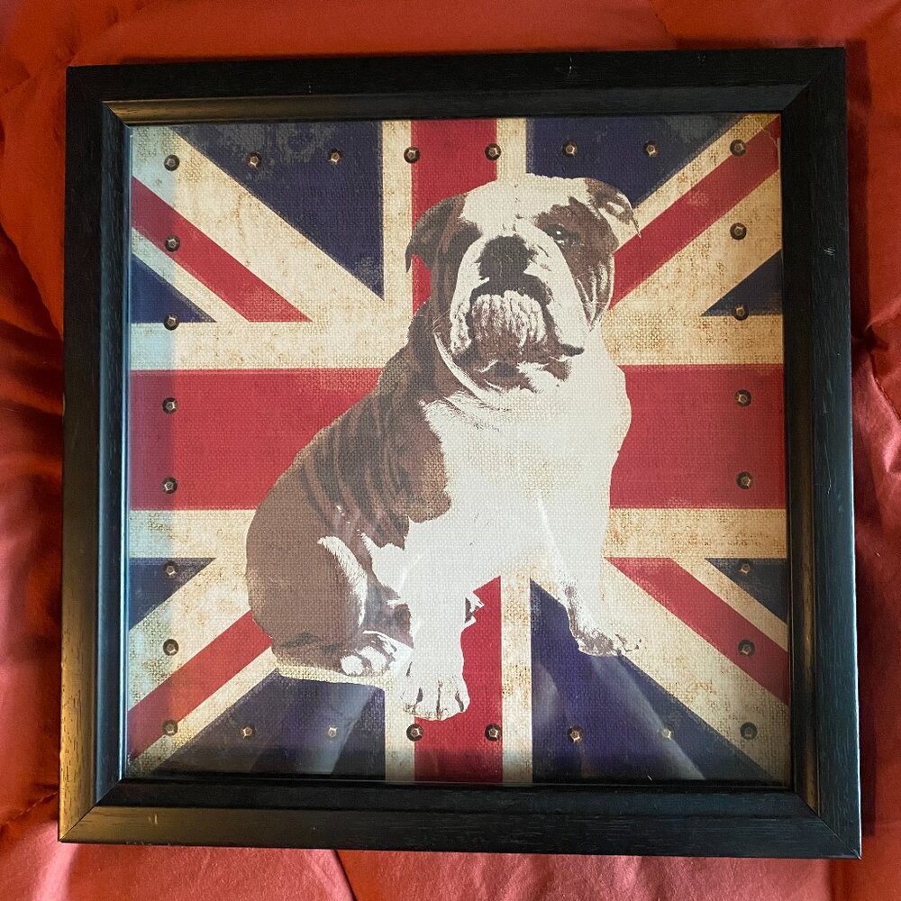 Bulldog Union Jack wall art